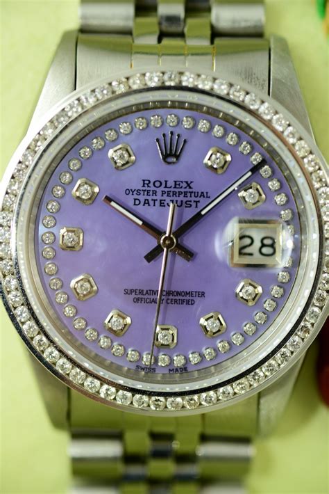 rolex violettes zifferblatt|Uhrmacherkunst – Zifferblätter .